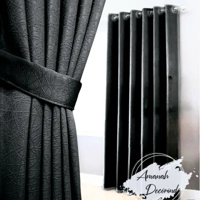 Gorden Jendela Blackout Premium Super Tebal 100% Kain Polos Doff Embos Import Mewah Model 12 Ring