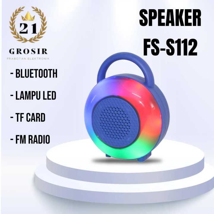 Speaker Bluetooth Super Bass Wireless Mini Portable Speaker LED FS-S112 ...