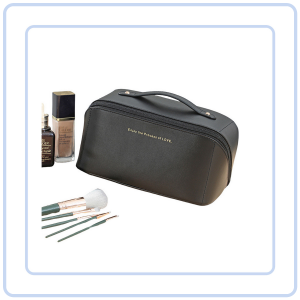 【Pure Care】 Handheld Cosmetic Storage Bag/INS-style Premium PU Makeup Bag/Large Capacity Travel Storage Bag