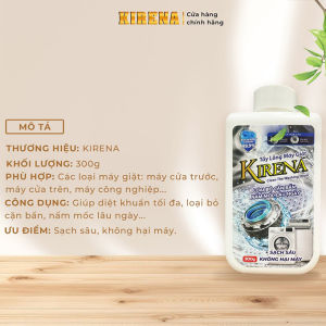 Bột Tẩy Vệ Sinh Máy Giặt Hanita 300G Loại Bỏ Các Cặn Bẩn Nấm Mốc Tẩy Mốc Gioăng Cao Su Tặng Viên Tẩy Lồng Giặt