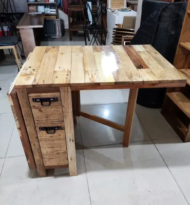 Space Saver Table / Office Table/ Dining Table - Solid Wood