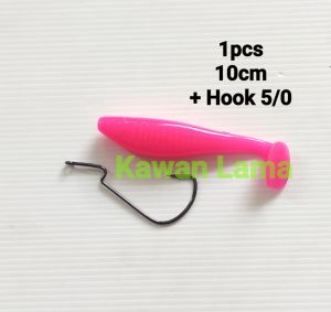 1pcs Umpan Pancing - Softlure  Paddle Pop 10cm Siap Pakai