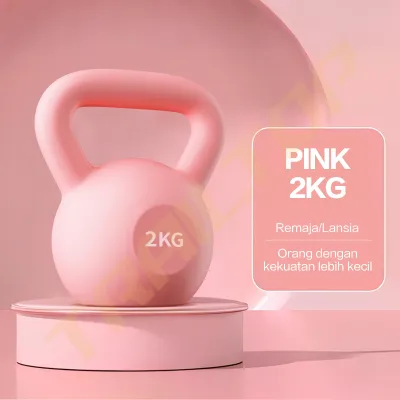 TrailTop Kettlebell 2kg 4Kg 6Kg Alat Fitness di Rumah Latihan Beban Barbell Dumbell Barbel Peralatan Kebugaran