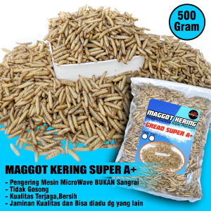BERRITZ Maggot Kering Bsf Grade Super A+ 500g Pakan ikanReptilkura-kuraayamlandakburung