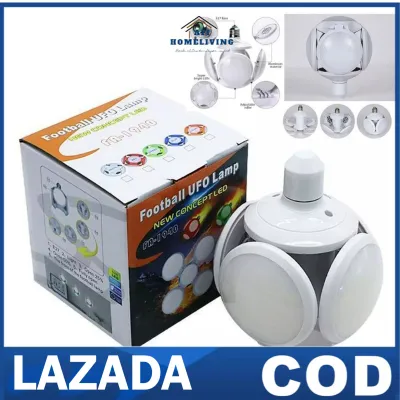 COD / Bohlam LED Football 40W E27 Putih Terang Lampu Dekor UFO New Bubble Lamp 40 Watt