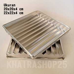 Loyang bolu gulung zigzag gerigi lapis surabaya 20 dan 22 cm