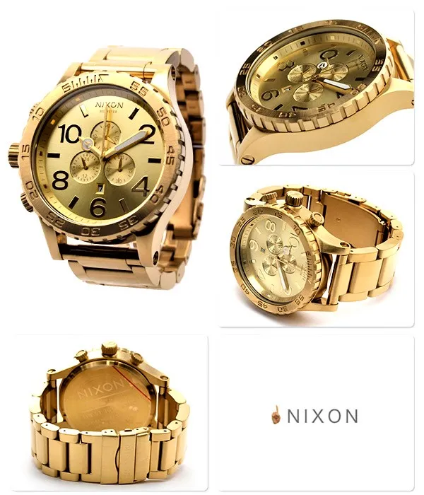 Nixon 51 30 Chrono All Gold Watch A083502 Lazada