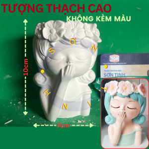 Tô Tượng Thạch Cao trắng chuột Mickey ( không kèm màu )