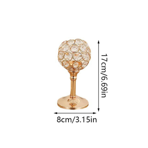 pengiriman cepat 3pcs Tempat Lilin Candle Holder 3 IN 1 Cristal Square Candle Holder Set Dekorasi Pesta Meja  Pernikahan hotel  dekorasi rumah  Crystal Candlestick