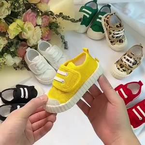 Childrens Canvas Shoes Boys Girls Toddler Casual Shoes Comfortable Soft Boys Girls Baby Sneakers Non-slip White Solid Kids Shoes2026