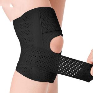 DOUBLEL Volleyball Adjustable Breathable Injury Recovery Sport Accessories Elastic Knee Pads Knee Brace Compression Knee Pad Knee Protective Belt Knee Support