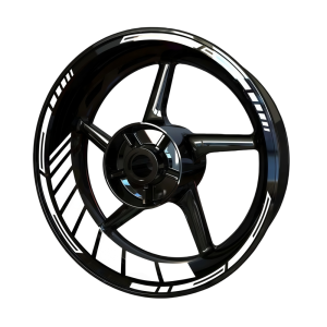 MYTHIS 2 Set Reflective Motorcycle Wheel Stickers PVC 21/18 in Wheel Rim Decals Cool Wheel Modification Stickers for YAMAHA Kawasaki Suzuki Etc