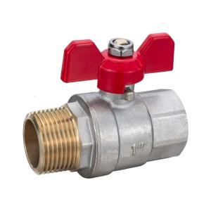 Industrial Sturdy Brass Round Valves 1 Inch High Pressures 30 Bar PTFE Seal Accessory Convenient for Water Lines