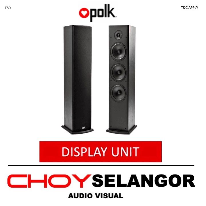 Polk Audio T50 Floorstanding Speakers Pair Display Unit Lazada