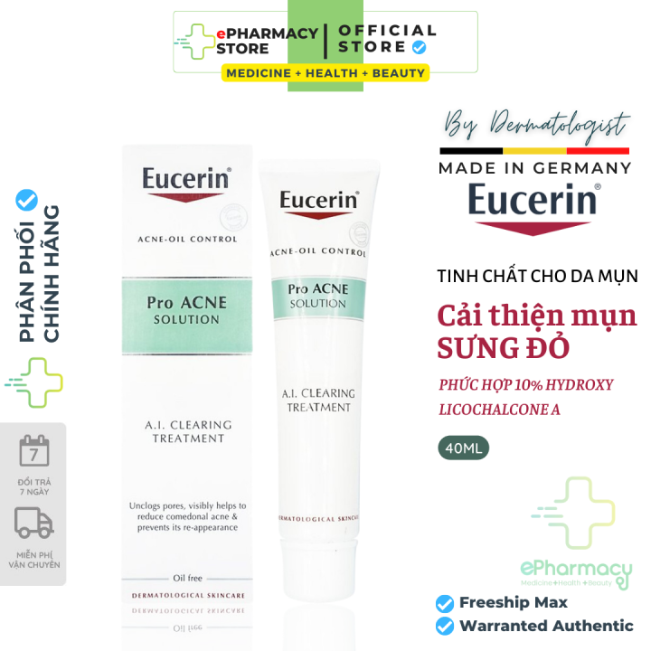 Tinh Chất Giảm Mụn Eucerin Proacne A.I Clearing Treatment 40ml