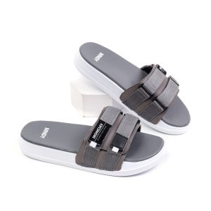 PERVEZ BLACK |ManNeedMe x Monday| Sandal Casual Pria Outdoor Sendal Slop Slip On