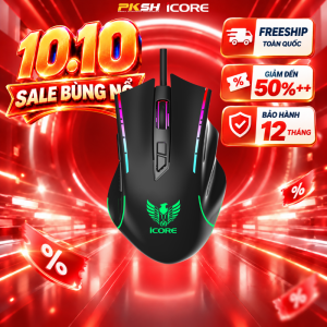 Chuột Game Có Dây iCore GM03 - LED 7 Màu DPI 7200 Giá Tốt - Hàng chính hãng