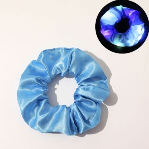 NEW Led Elastic Hair Bands Light Up Ponytail Scrunchies Glow In The Dark Hair Ties National Day Party Hair Accessories