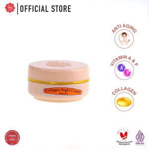 VIVA COLLAGEN NIGHT CREAM ANTI WRINKLE CREAM 22gr BPOM  MENGATASI KERUTAN