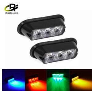 High Power 12V/24V 3 LED Waterproof Car Truck Emergency Strobe Flash Warning Light Amber Red Blue White
