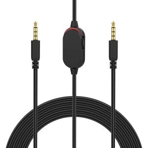 AW920H Gaming Headset CableAudio Aux Cable Compatible with Alienware AW920H AW720H AW310H AW510H 988 Gaming Headset for G633 G933 headsets Inline Mute Volume Controller Nylon Braided 5.5ft