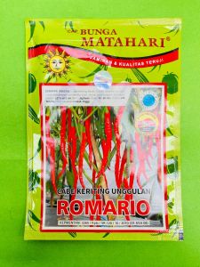 BENIH CABE KERITING ROMARIO KEMASAN 10GRAM PRODUK DARI CAP BUNGA MATAHARI