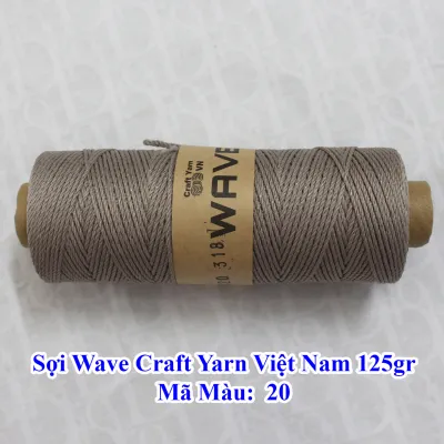 Sợi Wave Craft Yarn Việt Nam 125g móc túi mũ