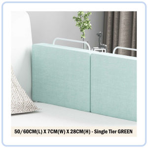 【DAILY ESSENTIAL】 Padded Bed Rail | 50 or 60cm | Single or Two-Tier | Three Colours