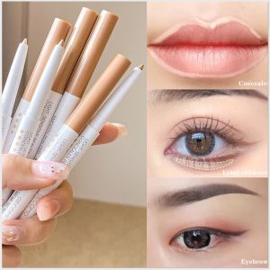 Full Cover Concealer Pen Lying Silk Pen Waterproof Concealer Stick Eyebrow Lip Liner Multi Makeup