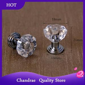 [Chandrae] 10Pcs Acrylic Knobs Cupboard Drawer Pull Handle Door Knob Cabine