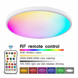 Angelila RGB 24W LED đèn trần Với Điều Khiển Từ Xa Hiện Đại 12 Inch Vòng 3000-6500K 3 Màu Sắc Thay Đổi Độ Sáng gắn bề mặt Downlight Cho Trẻ Em Trẻ Em Người Trẻ Tuổi Phòng ngủ phòng khách trang trí tiệc
