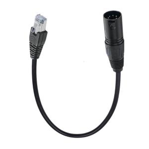 XLR5P to RJ45 Lockable Adapter Cord Instantly Connectivities for Stage KTV Amplifiers Networking Extension Cable