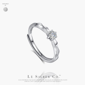 Le Silber Co. S925 Sterling Silver - Eternal Ripple Couple Rings