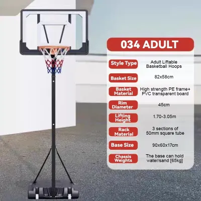 Basketball Stand Can lift portable basketball stand Outdoor 165/205/236CM Training basketball stand