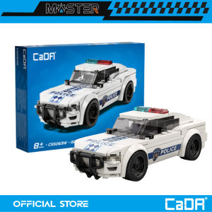 CaDA Midnight Pursuit Police Car Brick DIY 1:32 Scale Vehicles Set C55063W