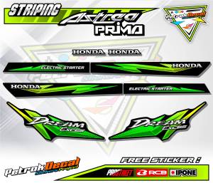 STRIPING VARIASI LIST MOTOR ASTREA PRIMA / STICKER VARIASI HONDA ASTREA PRIMA