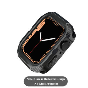 Rugged TPU Case for Watch Series 9 8 7 6 5 4 3 Hollowed Case 45mm 41mm 42mm 38mm 44mm 40mm lWatch Ultra 49mm Cover
