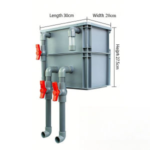 YOUYITIAOYU Aquarium Turnover Filter Box Fish Tank Pond Drip Box Ecological Oxygenation Filter System