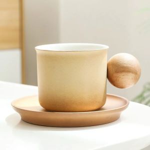 ins咖啡杯简约陶瓷设计感小众高颜值家用杯碟高颜值创意马克杯