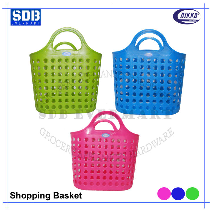 Basket Plastic Organizer[008]Green Pink Blue1pc