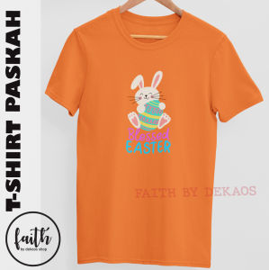 KAOS ROHANI KRISTEN / KAOS PASKAH / KAOS ROHANI PASKAH / KAOS ROHANI WANITA / KAOS ROHANI PRIA / KAOS ROHANI KATOLIK / BAJU KAOS SALIB / KAOS ROHANI KELUARGA /  KAOS COUPLE KELUARGA / KAOS HE IS RISEN / KAOS KELINCI PASKAH / DEKAOS 2670 BLESSED EASTER
