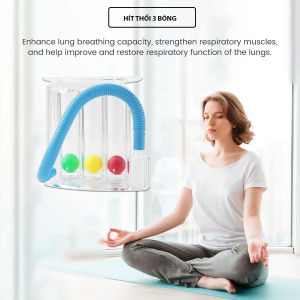[BVN]Dụng cụ tập hít thở cải thiện sức khỏe phổi tăng cường thể lực sức bền cho hệ hô hấp