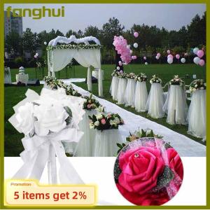 fanghui Hand Bunch Bridal Holding Flower Artificial Rose Silk Bouquet Bridesmaid Decor