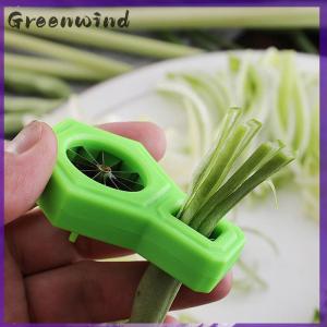 【Greenwind】 Green Onion Cutter Scallion Slicer Stainless Steel Scallion Slicer Kitchen Gadget For Precise Shallot Green Onion Vegetable Tool