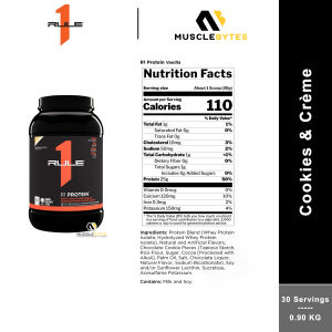Rule 1 - R1 Protein [1LBS / 2LBS] [100% Whey Protein Isolate & Hydrolyzed Whey Protein] [Rule1]