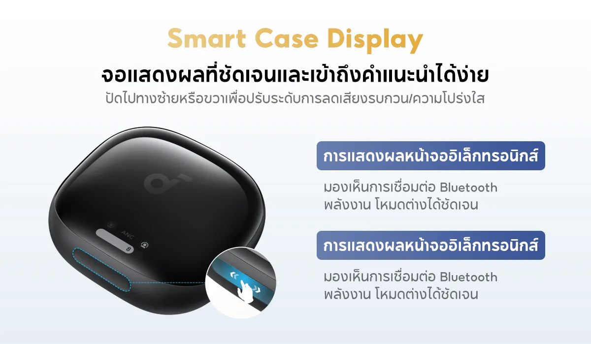SOUNDCORE Liberty 4 Pro Noise Cancelling True-Wireless Earbuds หูฟังบลูทูธไร้สาย 5.3 ลดเสียงรบกวน Adaptive ANC
