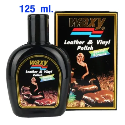 Waxy น้ำยาขัดเงา 125 ml น้ำยาขัดเบาะ น้ำยาเคลือบเงา น้ำยาเช็ดเครื่องหนัง รถยนต์ ตรา แว๊กซี่ แว็กซี่ ของแท้ 100% ST