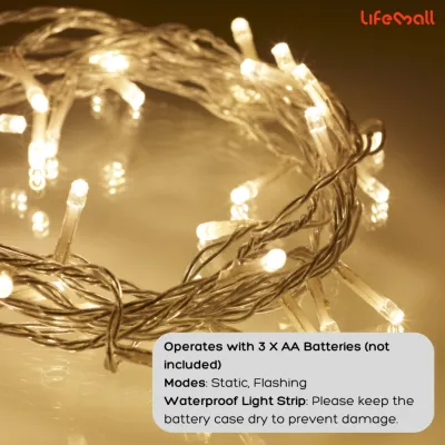 LifeMall LED Fairy Lights Waterproof Outdoor - Christmas String Lights Garden Party Decoration