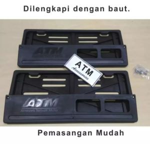Dudukan / Tempat Plat Nomor Motor Atm Universal - 1 Pasang - PH