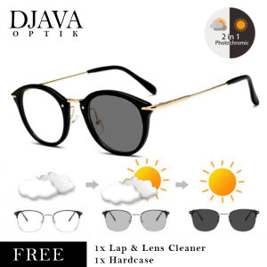 KACAMATA LENSA OTOMATIS MENGHITAM ! Lensa Photocromic 8937 cocok untuk Pria / Wanita Lensa Minus